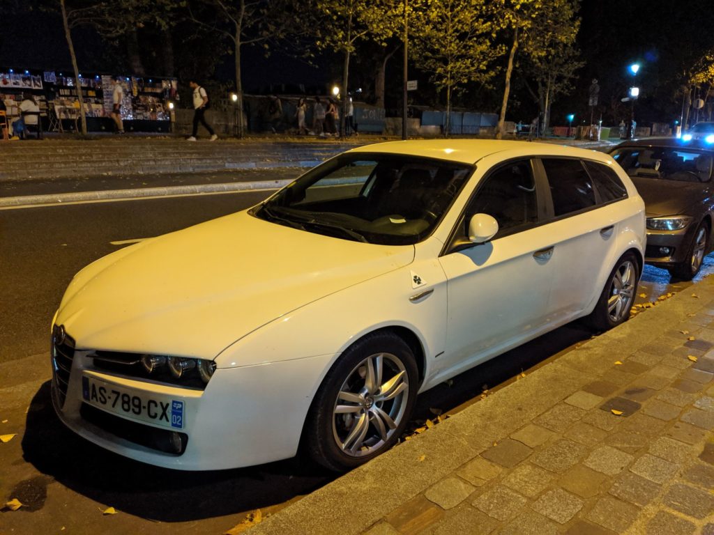 Paris Cars Alfa Romeo 159 Sportwagon White